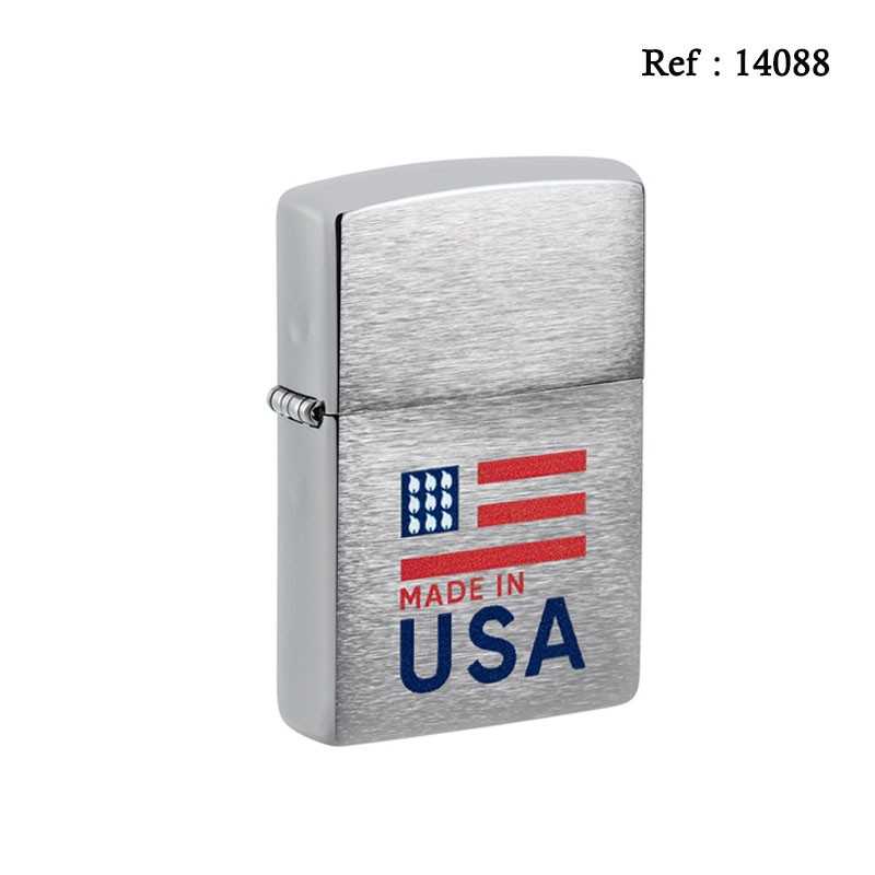 Briquet ZIPPO acier brossé Made in USA