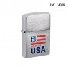 Briquet ZIPPO acier brossé Made in USA