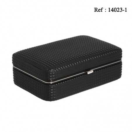 Cave de voyage diamond noir, avec coupe-cigare, 190 x125 x70