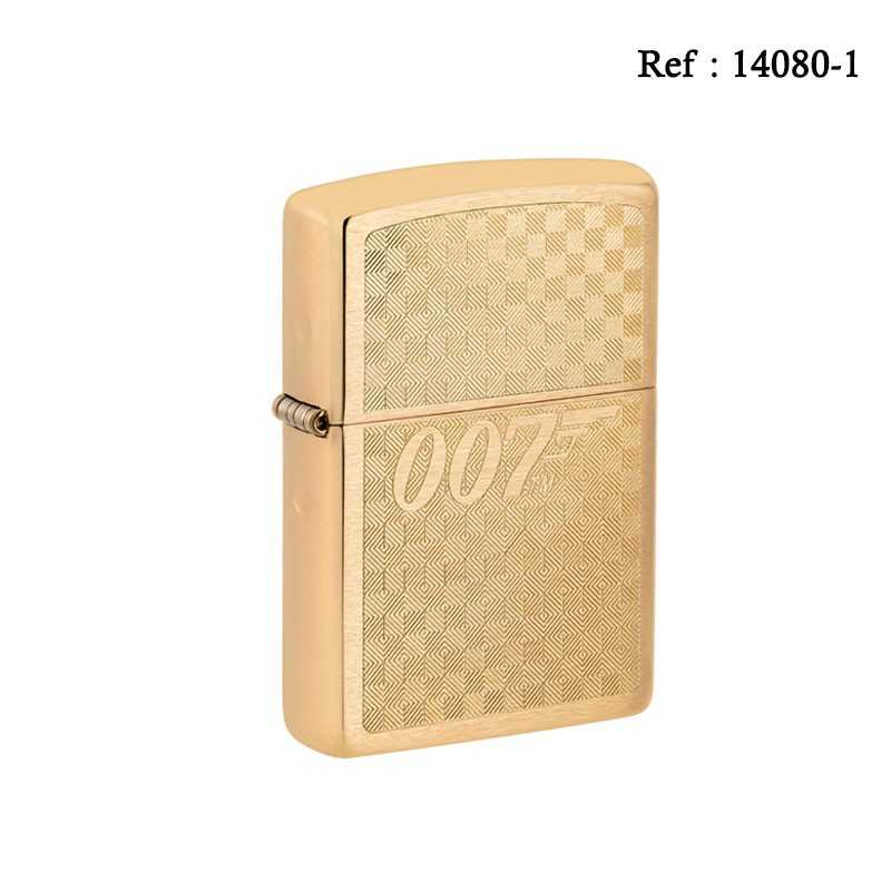 Briquet ZIPPO doré brillant Bond BT 007 Gun