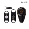 MYON cigar set Black astray, piercer and cigar cutters