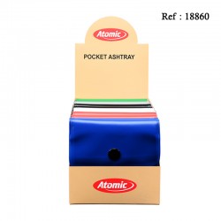 Cendrier de Poche coloris assortis, display de 12pcs