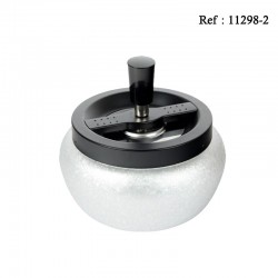 Cendrier poussoir Argent brillant Ø 13cm