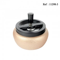 Cendrier poussoir Doré brillant Ø 13cm