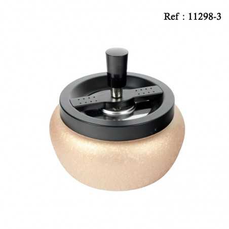 Cendrier poussoir Doré brillant Ø 13cm