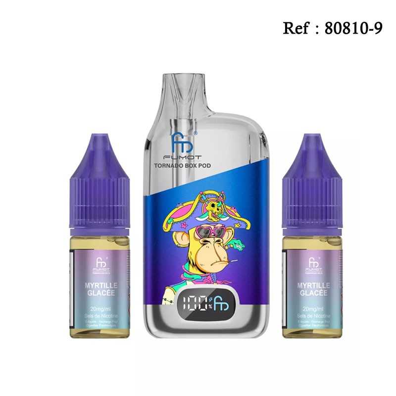 28K Myrtille Glacée 20mg/mL Tornado Box Pod Fumot