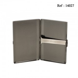 7-cigarette case, silver-colored antik venetian