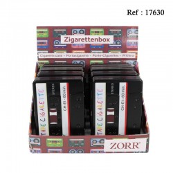Cassette cigarette case, display of 8 pcs