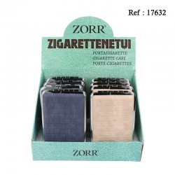 Etui à cigarettes en cuir pour 12 cigarettes, display de 8pcs