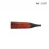Cigarillo Holder briar wood Orange/black acrylic mouthpiece 11 mm