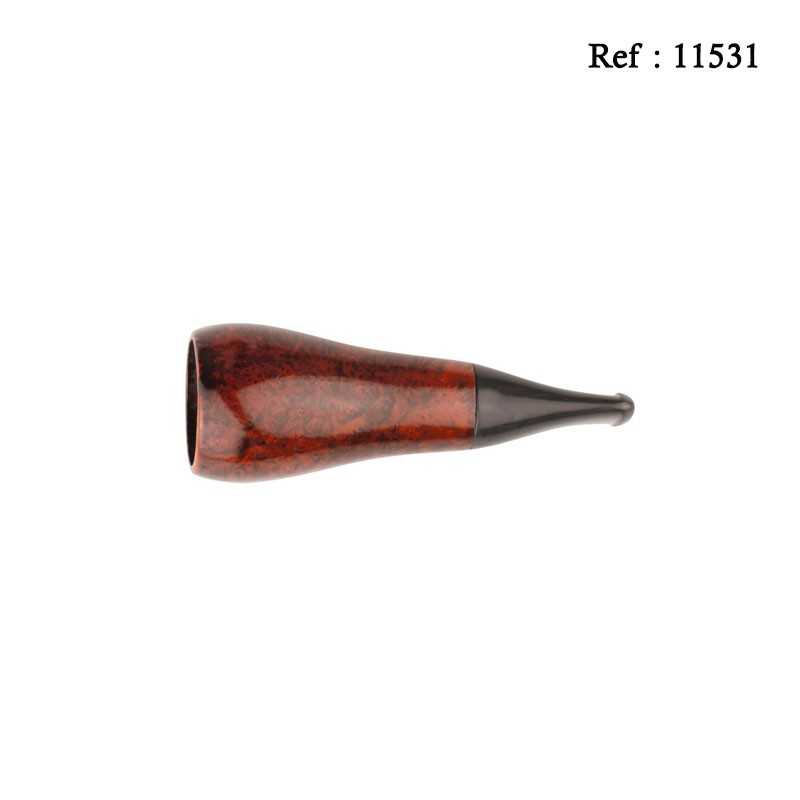 Cigar Holder briar wood orange/black, 22mm