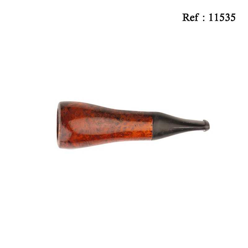 Cigar Holder briar wood orange/black, 17mm