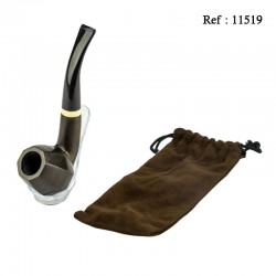 Pipe Mr Pipe en séquoia brun foncé poli avec filtre 9 mm