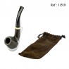 Pipe Mr Pipe redwood black/brown polished 9 mm