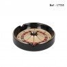 Cendrier Roulette Casino Noir