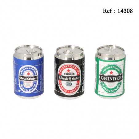 Grinder Cannette métal ass. Ø 4 cm, 4 éléments, display de 6