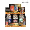 Metal grinder Beverage Cans Ø 4 cm, 4 parts, assorted per 6 pcs