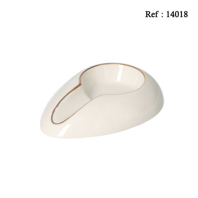 Cendrier cigare blanc 1 cigare