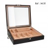 Humidor Black Matte 450 x 400 x 120 mm with window