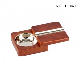 Rosewood cigar ashtray with...
