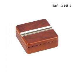 Rosewood cigar ashtray with support for cigar