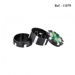 Grinder métal Jeton Poker Ø 4.7 cm, 3 éléments, display de 12