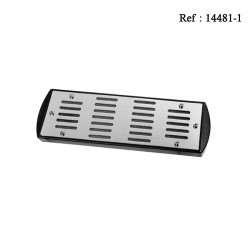 Humidificateur Rectangulaire Argent avec aimant 17,3 x 5,7 x 1,6cm