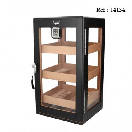 Humidor Black Matte 301 x 275 x 529 mm with window