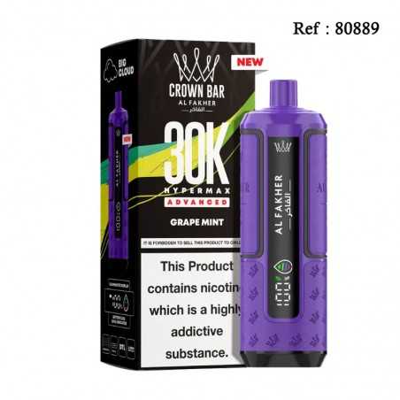 30K HyperMax Advanced Grape Mint 20mgml Crown Bar Al Fakher