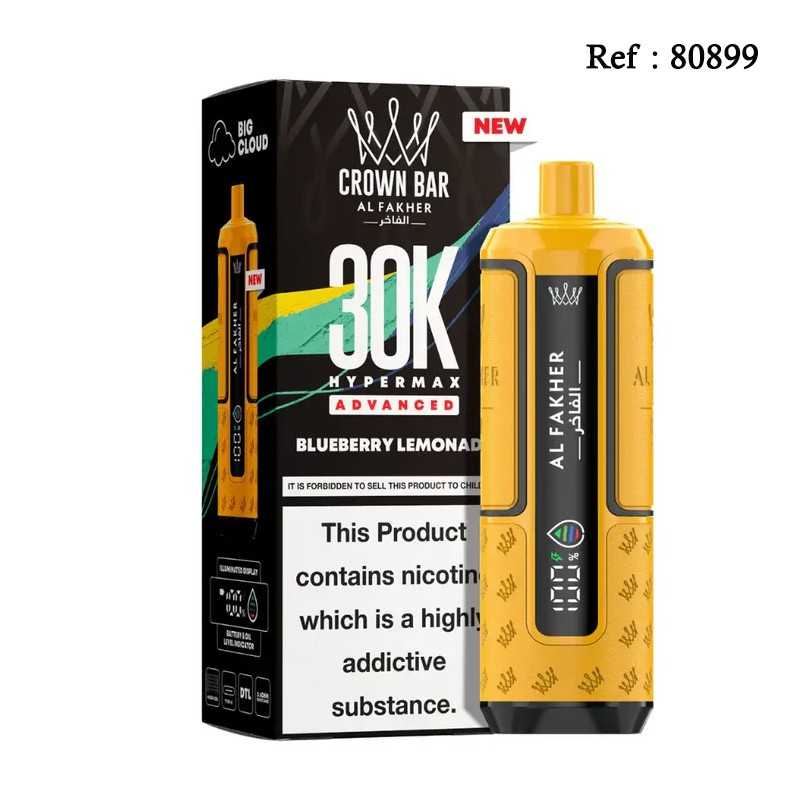 30K HyperMax Advanced Blueberry Lemonade 20mgml Crown Bar Al Fakher