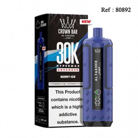 30K HyperMax Advanced Berry Ice 20mgml Crown Bar Al Fakher