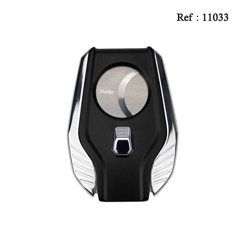 Coupe cigares Noir/Argent double lame, coupe 25mm