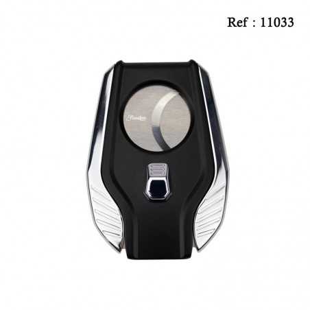 Coupe cigares Noir/Argent double lame, coupe 25mm