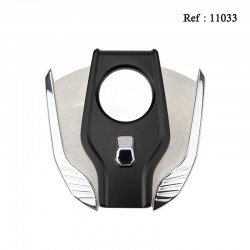 Coupe cigares Noir/Argent double lame, coupe 25mm
