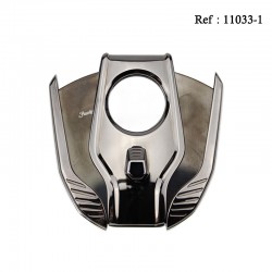 Gun/Black double blade cigar cutter, 25 mm cutter