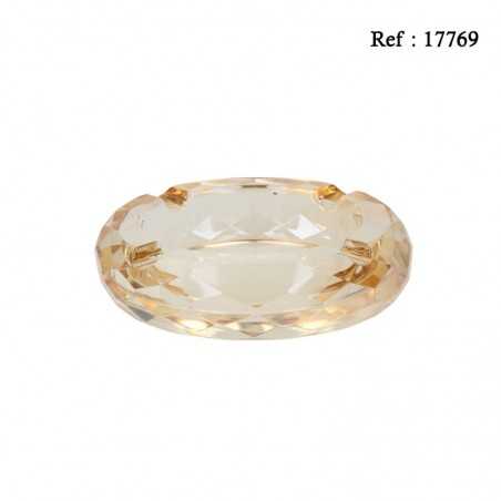 Cendrier Cristal Or 10 cm