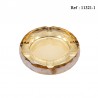 Cigar Ashtray crystal glass round amber Ø 19 cm height 4 cm