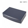Humidor dark blue glossy for 10 cigars 220 x 140 x 54