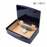 Humidor dark blue glossy for 10 cigars 220 x 140 x 54