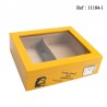 Humidor CHE yellow glossy for 40 cigars, 260 x 220 x 75