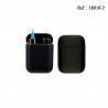 Briquet torche Jet Pod ATOMIC Gomme Noir, display de 25