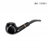 Pipe Jean Claude Black Slightly Bent Bruyere with gift box and pouch
