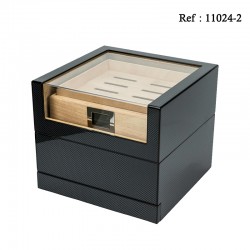 Cigar humidor with glass...