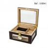 Cigarhumidor with glass for 30-40 cigars, 310 x 260 x 150 mm