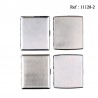 Metal cigarette case Chrome Brushed for 18 pcs assorted per 4 pcs