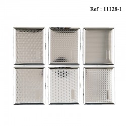 Metal cigarette case chrome for 18 pcs assorted per 12 pcs