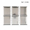 Metal cigarette case chrome for 18 pcs assorted per 12 pcs