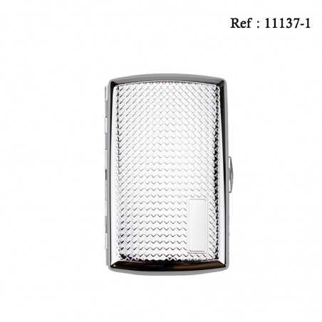 Cigarette case JC metal noppy design for 12 cigarettes