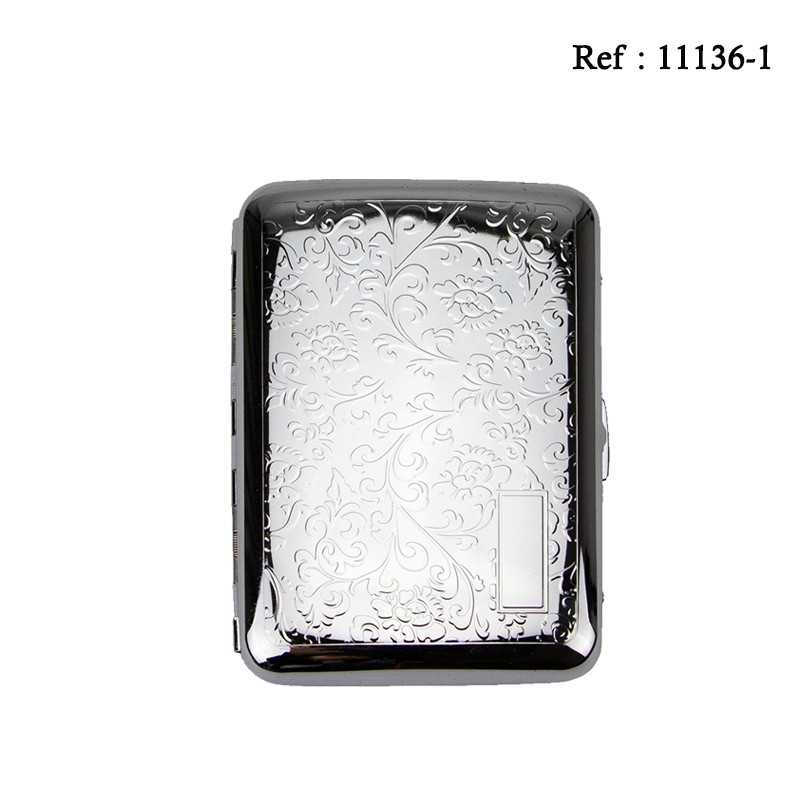 Cigarette case JC metal venitian for 16 cigarettes