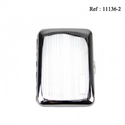 Etui 16 cigarettes JC Chromé Rayures